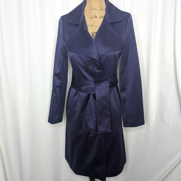 Tahari Jackets & Blazers - Tahari Deep Purple Trench Coat